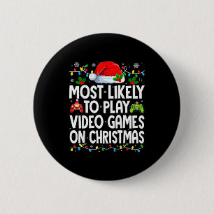 Badge Rond 5 Cm Plus susceptible de jouer aux jeux vidéo lors du m