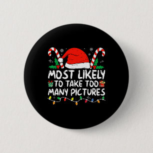 Badge Rond 5 Cm Plus susceptible de prendre trop de photos famille