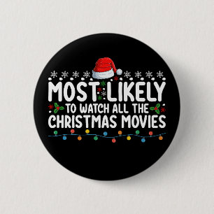Badge Rond 5 Cm Plus susceptible de regarder tous les films de Noë