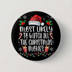 Badge Rond 5 Cm Plus susceptible de regarder tous les films de Noë