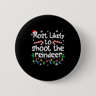 Badge Rond 5 Cm Plus susceptible de tirer sur le match de Noël C-h