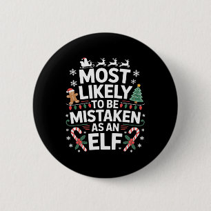 Badge Rond 5 Cm Plus susceptible d'être confondu avec un elfe de N
