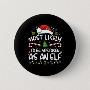 Badge Rond 5 Cm Plus susceptible d'être confondu avec un elfe drôl