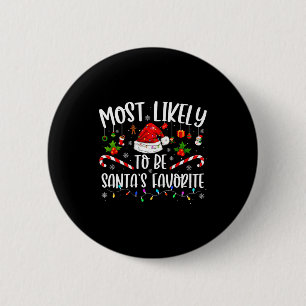 Badge Rond 5 Cm Plus susceptible d'être le Noël drôle de famille p