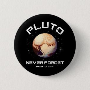 Badge Rond 5 Cm Pluton N'oublie Jamais
