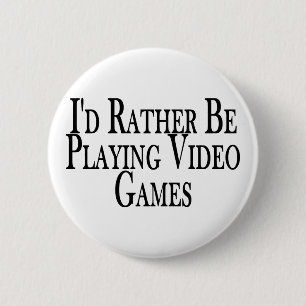 Badge Rond 5 Cm Plutôt jeux vidéo de jeu