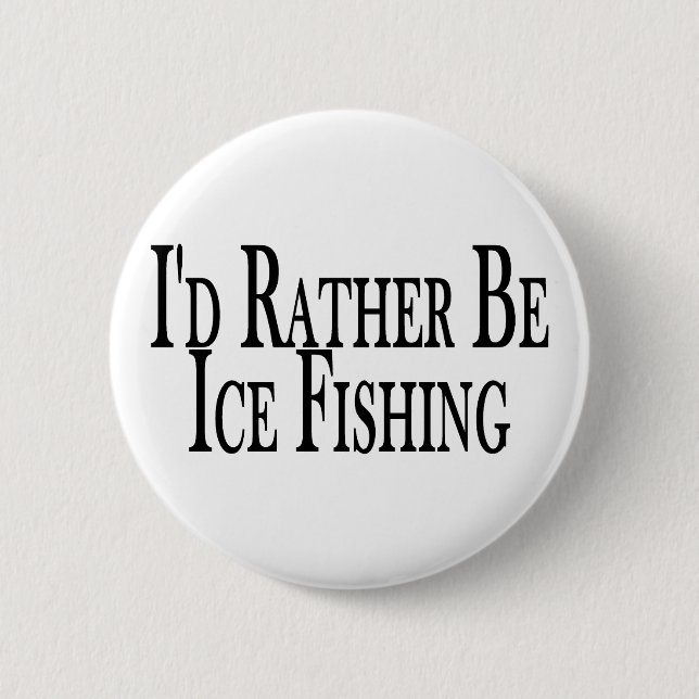Badge Rond 5 Cm Plutôt poissons de glace (Devant)