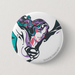 Badge Rond 5 Cm Poche de sélection couleur Supergirl 3
