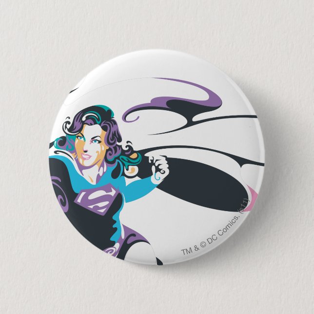 Badge Rond 5 Cm Poche de sélection couleur Supergirl 4 (Devant)