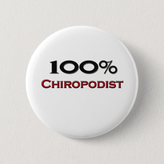 Badge Rond 5 Cm Podiatre de 100 pour cent (Devant)