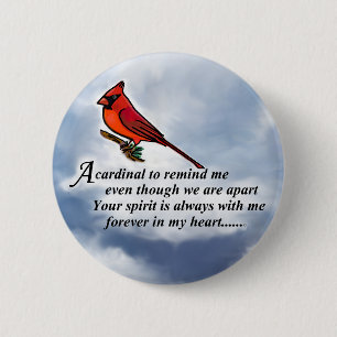Badge Rond 5 Cm Poème commémoratif cardinal