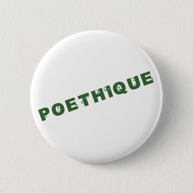 Badge Rond 5 Cm poétique verte (Devant)