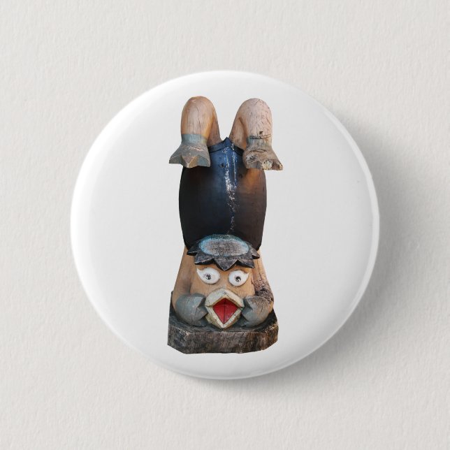 Badge Rond 5 Cm Poignée Kappa 河 童 (Devant)