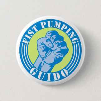 Badge Rond 5 Cm Poing pompant Guido