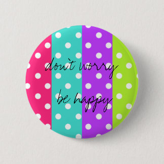 Badge Rond 5 Cm point d'arc-en-ciel