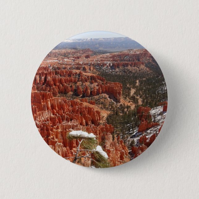 Badge Rond 5 Cm Point d'inspiration à Bryce Canyon I (Devant)