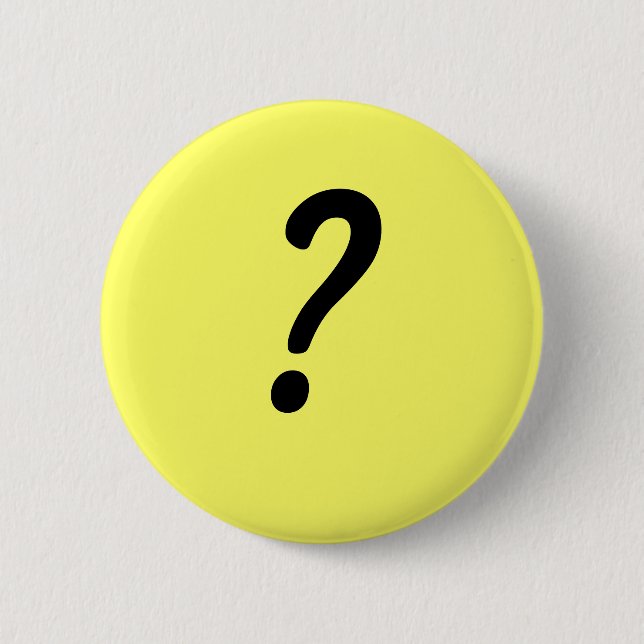 Badge Rond 5 Cm Point d'interrogation (Devant)