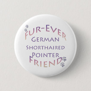 Badge Rond 5 Cm Pointeur court allemand Furever