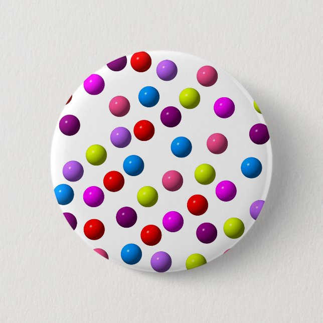 Badge Rond 5 Cm Points amusants (Devant)