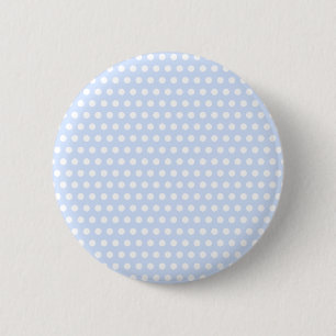 Badge Rond 5 Cm Points blancs sur bleu bébé