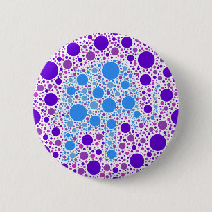 Badge Rond 5 Cm Points cachés d'éléphant