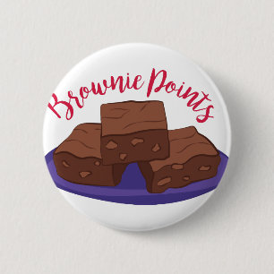 Badge Rond 5 Cm Points de "brownie"