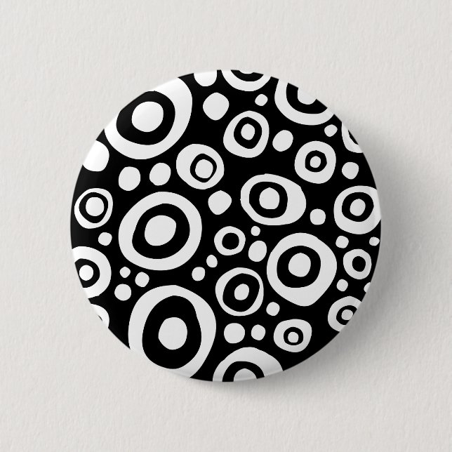 Badge Rond 5 Cm Points et cercles - 02 (Devant)