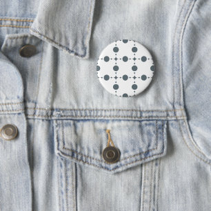 Badge Rond 5 Cm Points gris pois, motif à pois, points, pointillé