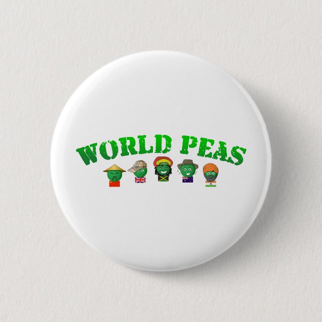 Badge Rond 5 Cm Pois du monde (Devant)
