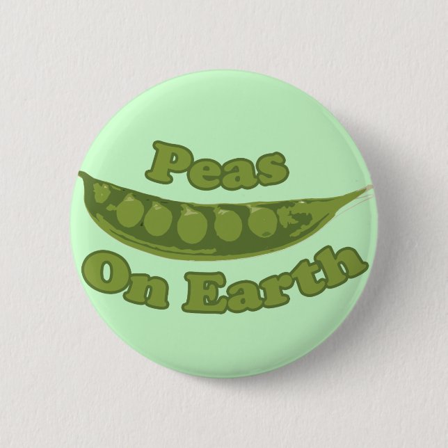 Badge Rond 5 Cm Pois sur Terre (Devant)