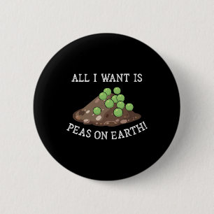 Badge Rond 5 Cm Pois sur Terre Paix agréable sur Terre Jour des te