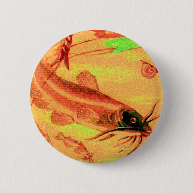 Badge Rond 5 Cm poisson (Devant)