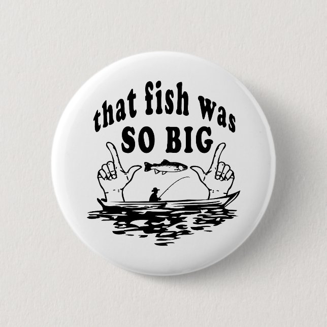 Badge Rond 5 Cm poisson drôle (Devant)
