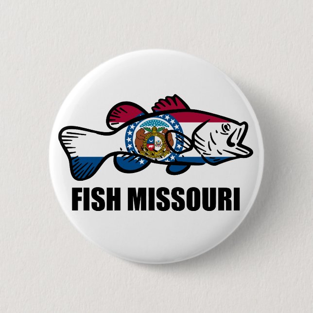 Badge Rond 5 Cm Poisson Missouri (Devant)