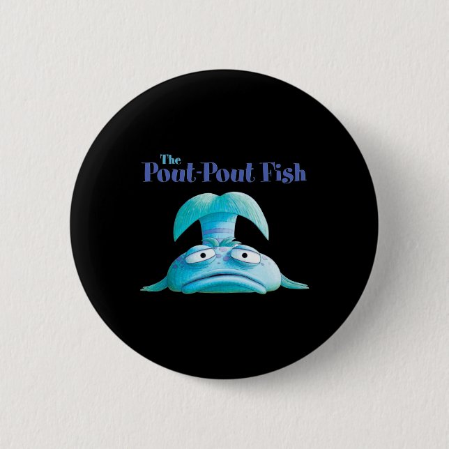 Badge Rond 5 Cm Poisson Pout Pot Pêcheur Drôle Amateur de Pêche Mi (Devant)