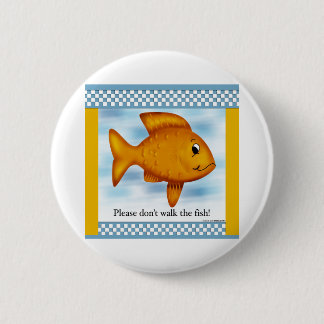 Badge Rond 5 Cm Poisson rouge