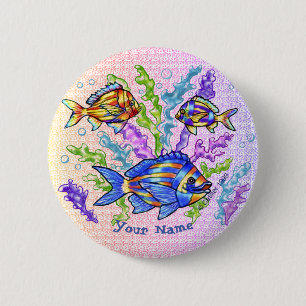 Badge Rond 5 Cm Poisson triade