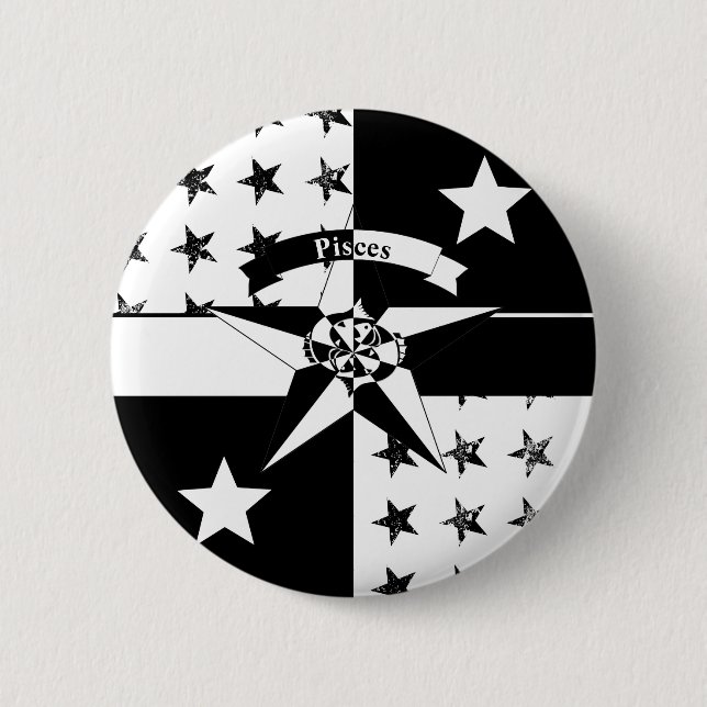 Badge Rond 5 Cm Poissons (Devant)