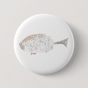 Badge Rond 5 Cm Poissons