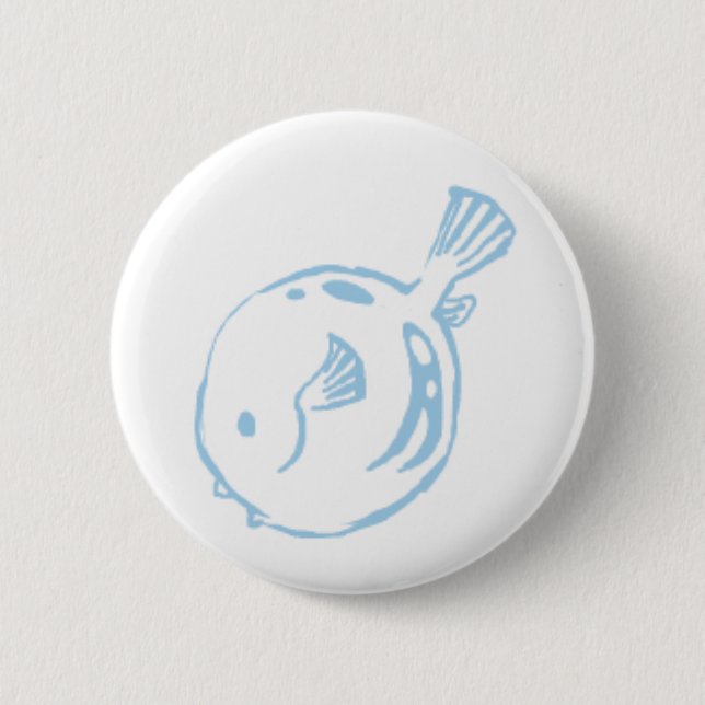 Badge Rond 5 Cm Poissons de décolleur (Devant)