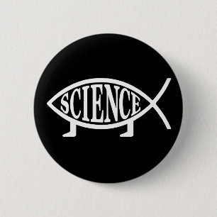 Badge Rond 5 Cm Poissons de la Science