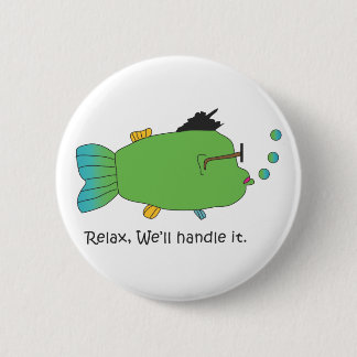 Badge Rond 5 Cm Poissons de ronflement