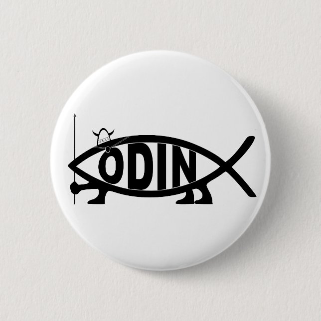 Badge Rond 5 Cm Poissons d'Odin (Devant)
