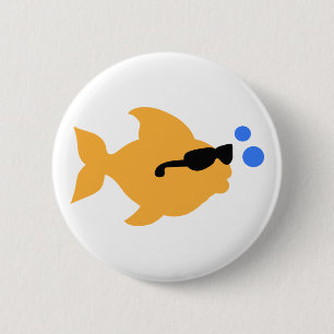 BADGE ROND 5 CM POISSONS FRAIS MINI