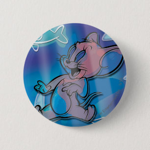 Badge Rond 5 Cm Poissons Trippy de Jerry