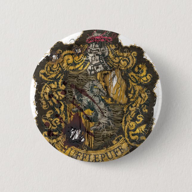 Badge Rond 5 Cm Poitrine de Hufflepuff - Détruite (Devant)