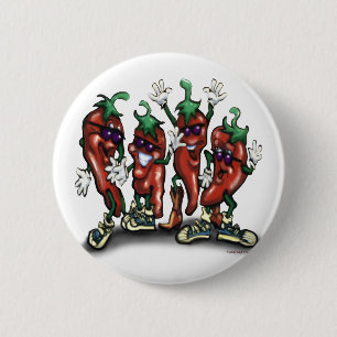 Badge Rond 5 Cm Poivrons