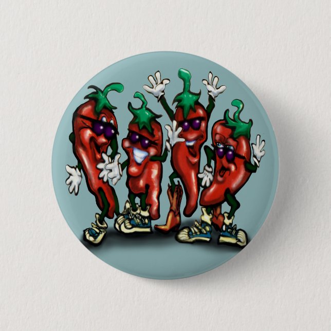 Badge Rond 5 Cm Poivrons (Devant)
