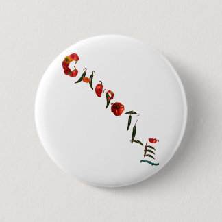 Badge Rond 5 Cm Poivrons de piment de Chipotle