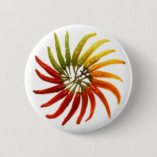 Badge Rond 5 Cm Poivrons de piment fort